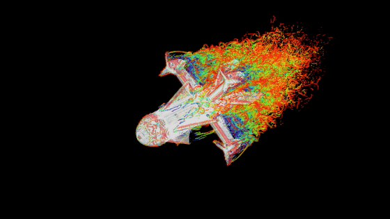 Jetray interceptor — in-house CFD showing the resolved turbulent wake